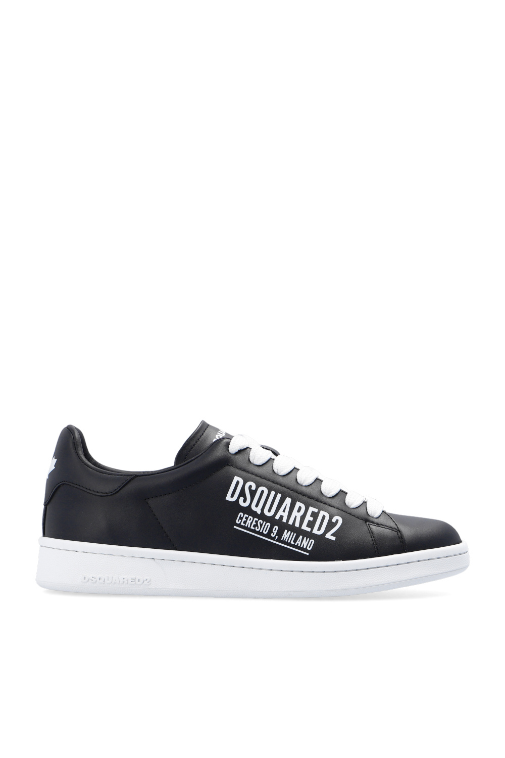 国内発送☆送関込【DSQUARED2】Boxer スニーカー Dsquared2 - BOXER SNEAKERS (ホワイト) ロゴ レザースニーカー